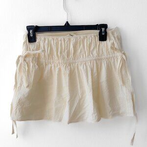 Everlane Cream Mini Skirt
